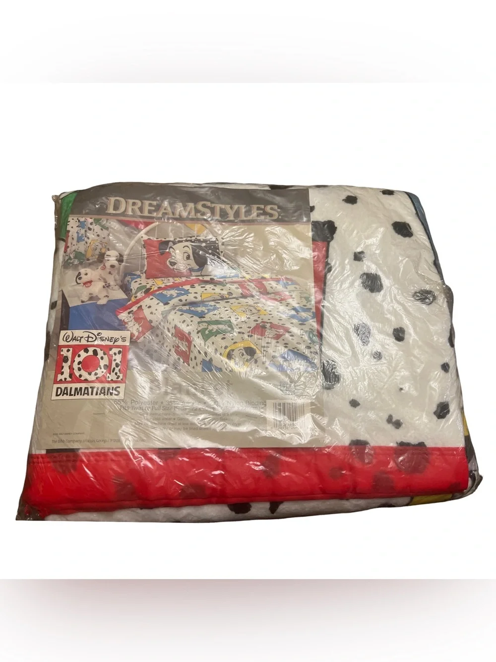 Vintage 101 Dalmatians Disney 90’s  Satin Trim Blanket 72